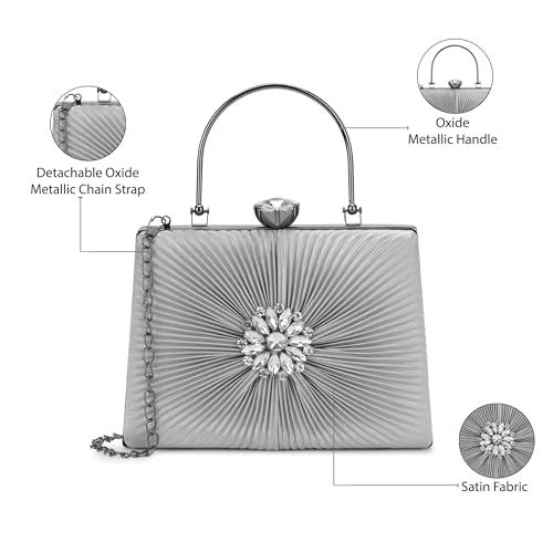 Image of Lavie Women's Ray Trapezoid Framed Clutch | Ladies Purse Handbag