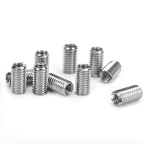 Stainless Steel Thread Repair Tool, 10Pcs Thread Inserts Male Female Nut Set, for Industrial Hardware with Specifications, Case