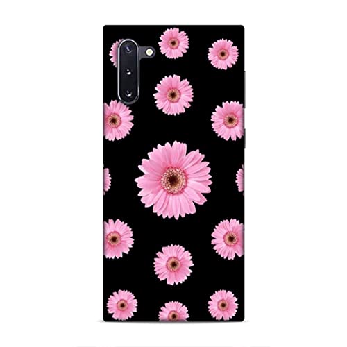 Image of Printed Mobile Back Hard Case Cover for Samsung Galaxy Note20 | Black Love, Pink Floral, Flowers-25