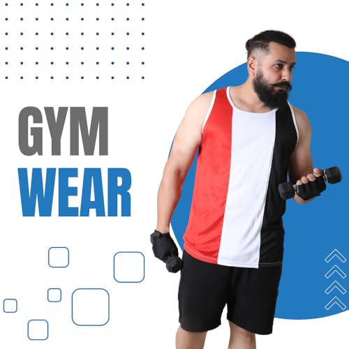 Image of Sleeveless T Shirts for Men - Gym Vest, Sando Tank Top Wear, Workout Baniyan, Stringers Inner Shirt, Bodybuilding Tshirts, Sports Tshirt Vests, Stylish Tanks Tops