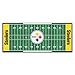 FANMATS NFL Pittsburgh Steelers Nylon Face Football Field Runner