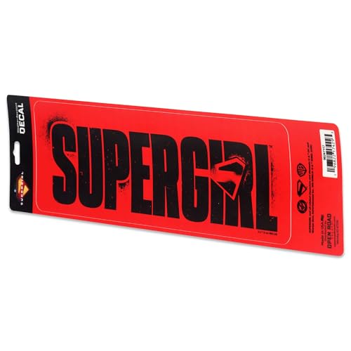 Image of Supergirl: Woman of Tomorrow Logo Adhesive Vinyl Decal - Bold Supergirl Sticker for Car or Laptop