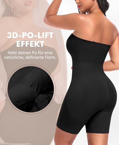 Werena Shapewear Damen Body Bauchweg Trägerlos – Bild 2