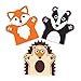 Baker Ross AR637 Woodland Animal Hand Puppet Sewing Kits (Pack of 4) for Kids Arts and Crafts