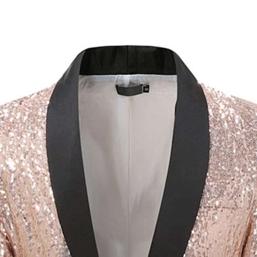 Sequins Party Blazer for Men Dinner Casual Wedding Sport Coat Stylish Two Color Soft Conversion Suits4