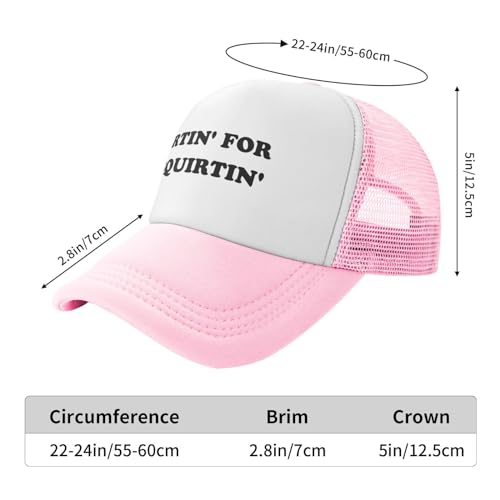 Image of Hurtin for A Squirting Hat Funny Trucker Hats Adjustable Classic Fishing Cap for Men and Women Black