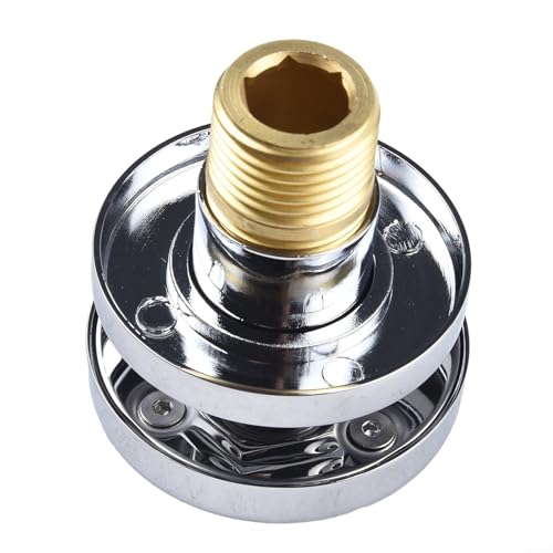 Massiver Messing-Körpersprüher – runder Massage-Seitensprüher Spa-System, Dusch-Set, verstellbar, wandmontiert, drehbarer Duschkopf, Massage-Spa, Seitensprühhahn (Chrom)