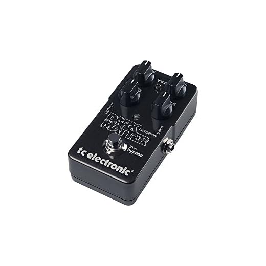 TC Electronic DARK MATTER DISTORTION Pedal de distorsión fenomenal con rango dinámico extremo, ecualizador de dos bandas e interruptor de voz