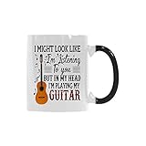 TAMDG GIFET Funny Coffee Mug, I Might Look Like I'm Listening To You But In My Head I'm Playing My...