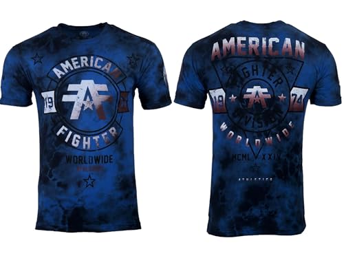 American Fighter Men's T-Shirt Silver Lake Crew Neck S-5XL