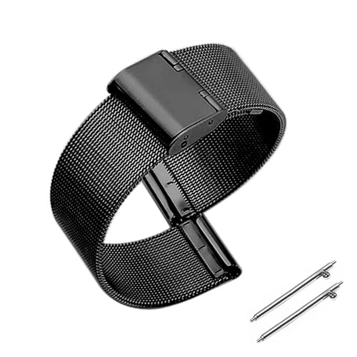 Bracelet de montre en métal résistant et ajustable en maille milanaise
