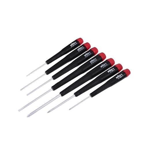 Wiha 26197 7 Piece Precision Slotted and Phillips Screwdriver Set