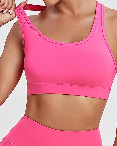 Image of Oalka Women's Racerback Sports Support Workout Running Bras | Oalka Women's Racerback Sports Support Workout Running Bras