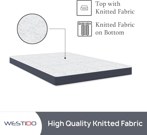 Image of WESTIDO SwitchSleep Multiple High Resilience (HR) Foam | High Density (HD) Foam Knitted Fabric Single Size Reversible Mattress SwitchSleep4inch72x35