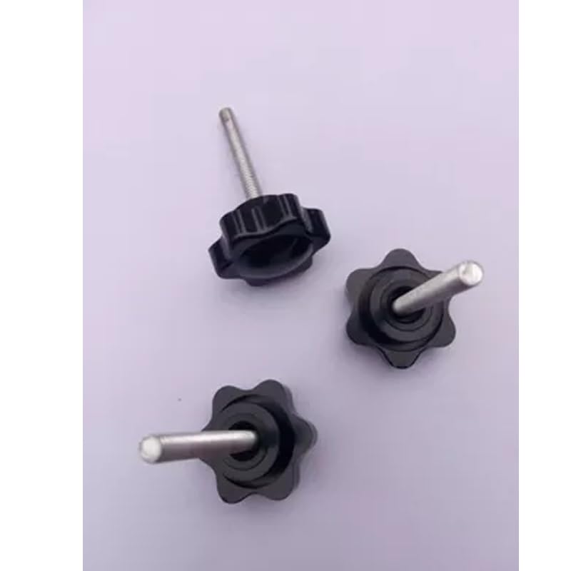 M4 M5 Hex Plastic Head Knob Screws Handle Twist Screw Tighten Adjust Bolts Length 8mm-40mm - (Dimensions: M5x 40mm(2pcs))