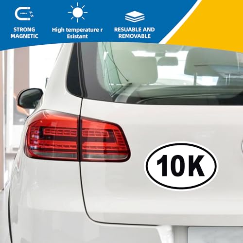 Image of 10K Marathon Black Magnet Decal, 4x6 Inches, Heavy Duty Automotive Magnet for Car Truck SUV