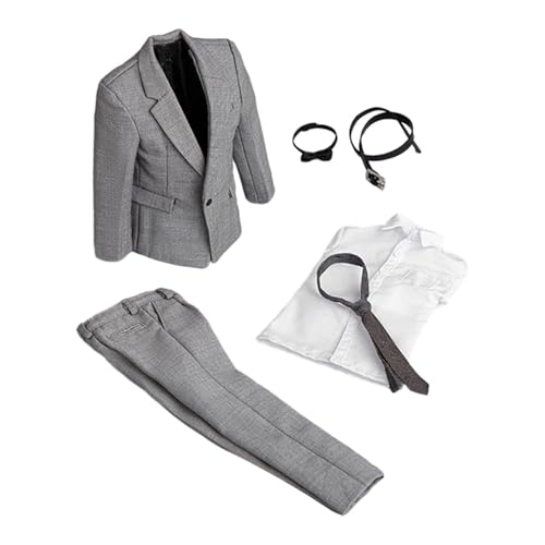Costume poupée articulée 1/6 haut de gamme avec finitions de cérémonie et cravate