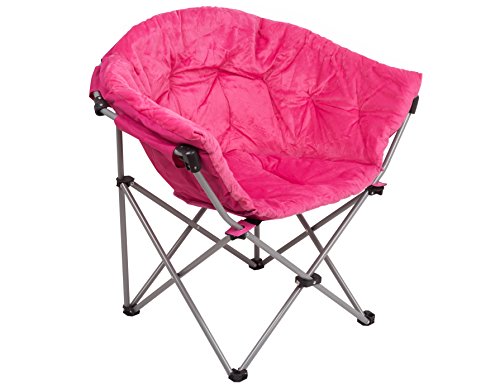 GOJOOASIS Foldable Saucer Moon Chair Dorm Club Chair Half Round Soft Comfortable Short