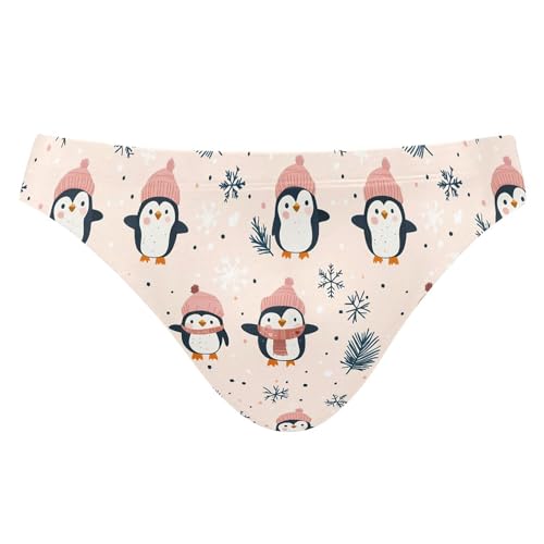 S Husky Cute Penguins Christmas Swim Briefs for Men Bikini Swimwear Boys Short XXL B0404958