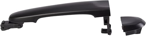 Miniatura 599 de TRQ Manija de la puerta exterior trasera izquierda del lado del conductor negra compatible con Honda Civic 2001-2005