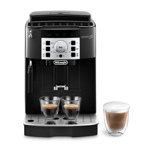 De'Longhi Magnifica S - Cafetera Superautomática con 15 Bares de Presión, Cafetera para Espresso y Cappuccino, 13 Programas Ajustables, Sistema de Auto-limpieza, ECAM 22.110.B, Negra De'Longhi Magnifica S - Cafetera Superautomática con 15 Bares de Presión, Cafetera para Espresso y Cappuccino, 13 Programas Ajustables, Sistema de Auto-limpieza, ECAM 22.110.B, Negra