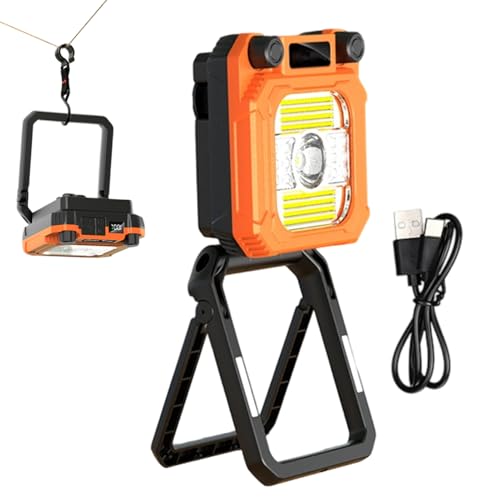 Linterna De Camping - Linterna Magnética Recargable Portátil Plegable - Lámparas De Camping 3200mAh Con Pantalla LCD | Para Terraza Tienda Porche Interior Jardín Jardín Trabajo Exterior