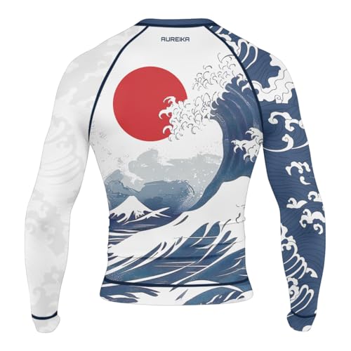 Samurai BJJ Rash Guard for Men Long Sleeve MMA No Gi Grappling Jiu Jitsu Baselayer Skin Performance Shirt3