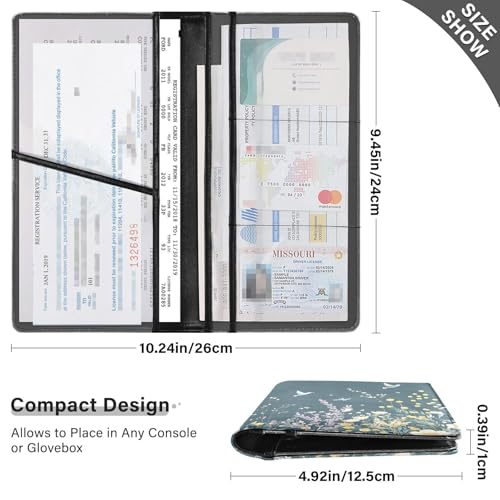 Organizador para auto Slim de cuero miniatura 3