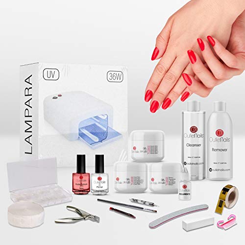 Kit completo Geles LED/UV lámpara UV 36W / Kit completo