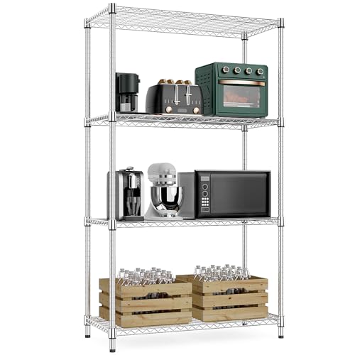 MZG-1400-lbs-4-Tier-Storage-Rack-Metal-Wire-Shelving-Unit-Storage-Standing-Household-Shelf-Organizer-for-Laundry-Bathroom-Kitchen-Pantry-Closet-Garage-Basement-Chrome-158-D-x-335-W-x-594-H