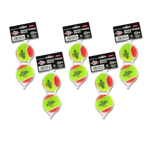 MBT TOUR, 10 Palline da Beach Tennis TOUR – STAGE 2 - ITF APPROVED - OMOLOGATA CIRCUITO FITP (5 Paia)