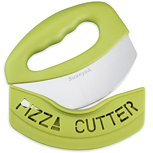 Suanyok Premium Pizza Cutter Food Chopper-Super Sharp Stainl...