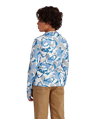 Simms Kid's Solar Tech Crewneck for Fishing, UPF 304
