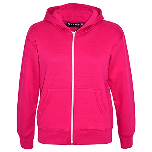 Manteau Full Zip Hoodie rose veste zippée avec capuche 2-3 ans