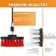 Bürstenaufsatz Akkuschrauber 9er Set Bürste Akkuschrauber Reinigt Motorrad Felgen, Auto, Polster Reinigungsbürste Bohrmaschine Felgenbürste, Polsterbürste Auto, Drill Brush Set