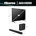 Hisense TV & Soundbar Bundle: 55A6QTUK 4K TV plus the HS2100 Soundbar – stylish, powerful, and perfect for family viewing