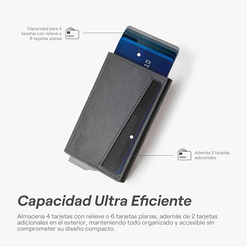 Goblue MagPop GO4 Wallet for iPhone Premium Synthetic Leather, Aerospace Aluminum, Black, Black/White, De mano, Contemporary - Image 4