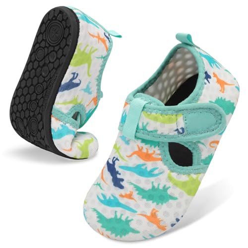 Image of LeIsfIt Kids Water Shoes Girls Boys Quick Dry Aqua Socks Breathable Swim Shoes Non-Slip Barefoot Socks for Beach Surf