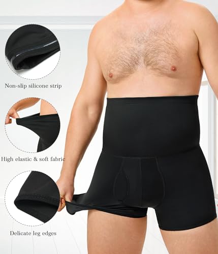 TAILONG Mens Shapewear Tummy Control - Compression Shorts Slimming Body Shaper Boxer Briefs Underwear4