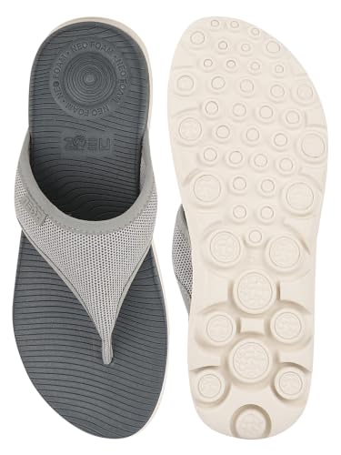 Image of URJO womens Trend-1 Women's Flipflops With Levirex for 40% Less Pressure Arch Support & Anti-skid Comfort By Neo Slipper
