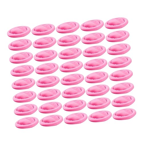FRCOLOR Elastic Latex Finger Covers No Dust Pink Safe Comfortable for Factory Store Workers