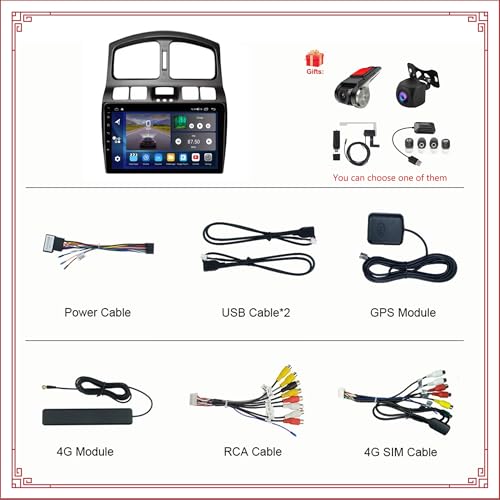 Autoradio 2 DIN Android 14 pour Hyundai Santa Fe 2005-2015 - 7