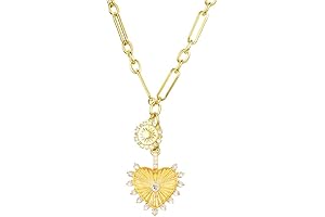 Sun Heart Pendant UNILOGUE Necklace for Women