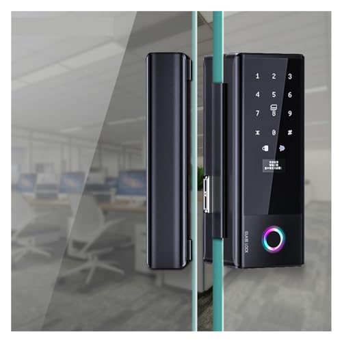 Fechadura inteligente para porta de vidro Fechadura biométrica com impressão digital TTlock Tuya Wif