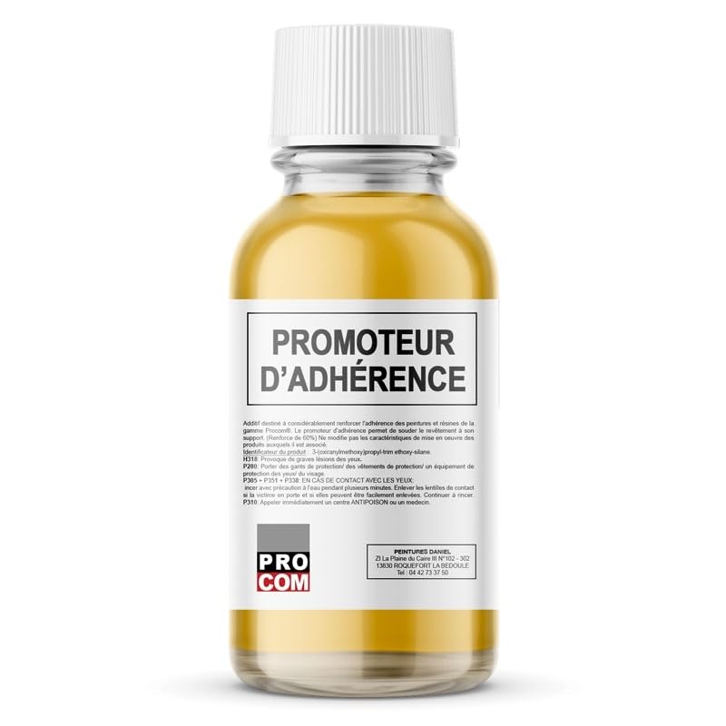 Promoteur d'adhérence, additif de renforcement d'adhérence pour peinture, résine, agent de liaison, Formule concentrée PROCOM 100 ml