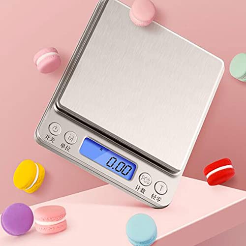 Báscula de Alimentos Báscula de Cocina Digital Báscula de Alimentos multifunción, Pantalla Grande, ultradelgada, tamaño: 12,7 cm * 10,6 cm, 1 Pieza Balanzas