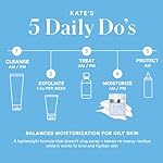 Kate Somerville Oil Free Moisturizer – Clinically Formulated Face Cream for Oily Skin, Lightweight, and Hydrating Daily Oil Control, 1.7 Fl Oz - Image 5