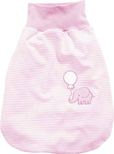 Schnizler Babyslaapzak, kruipzak, olifant met elastische omslagband, 14 - Roze, One Size - Afbeelding 3