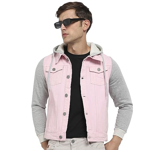 Image of Campus Sutra Cotton Mens Standard Length Jacket