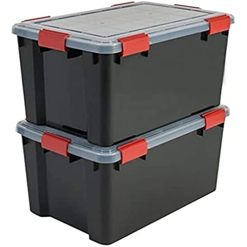 Juego de 2 Cajas de Almacenamiento Hermética, 50 L Cover